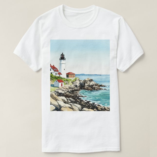 Camiseta Sea and beach (Frente do Design)