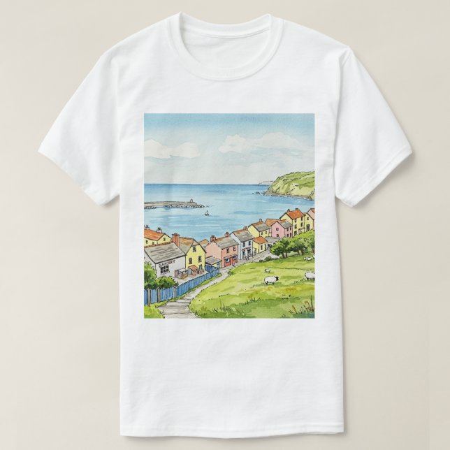 Camiseta Sea and beach (Frente do Design)