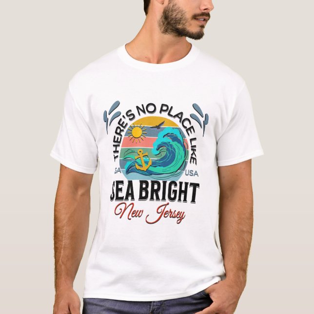 Camiseta Sea Bright, Nova Jersey (Frente)