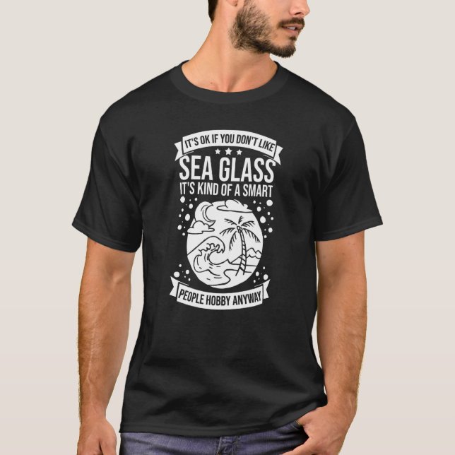 Camiseta Sea Glass Collecting Beach Glass cita Beachcombi (Frente)