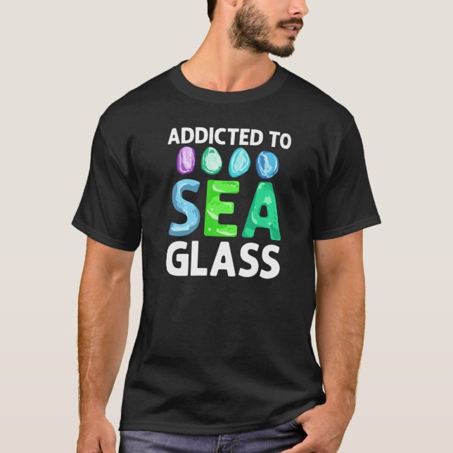 Camiseta Sea Glass Collecting Beach Glass Quotes Beachcombi (Frente)