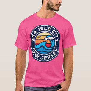 Camiseta Sea Isle City New Jersey Nj Ondas Náuticas 12