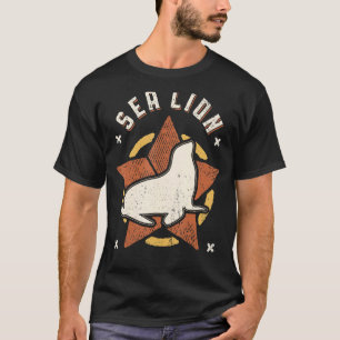Camiseta Sea Lion Vintage Retro Classic Animal