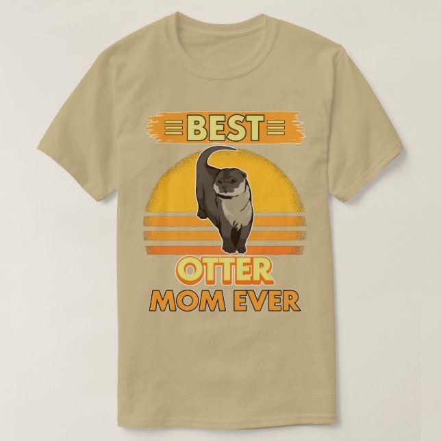 Camiseta Sea Otter Best Otter Mãe Ever 1 (Frente do Design)