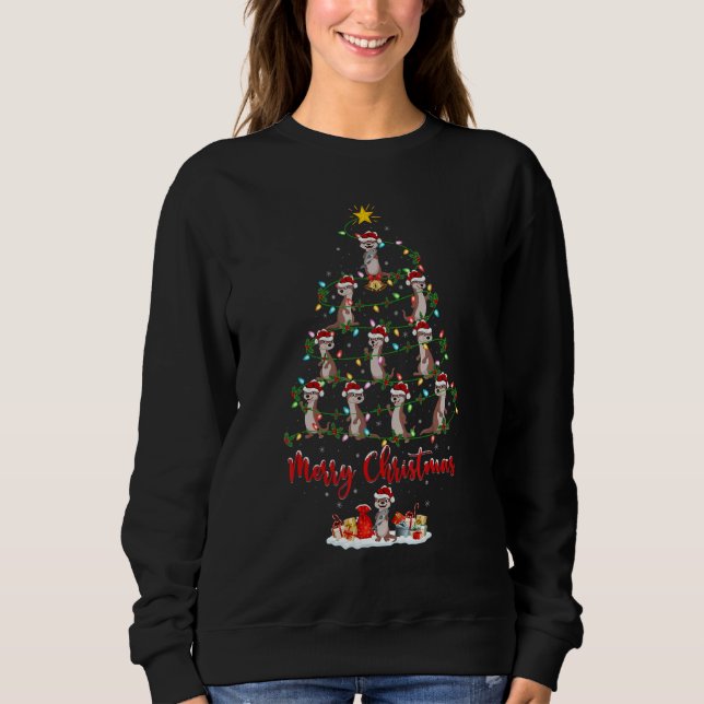Camiseta Sea Otter Christmas Tree Lights  Sea Otter Xmas (Frente)