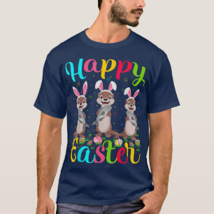 Camiseta Sea Otter Lover Páscoa Ovino Coelho Mar Otter Happ