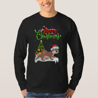 Camiseta Sea Otter  Xmas Decorations Santa Sea Otter Christ