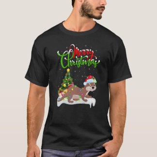 Camiseta Sea Otter  Xmas Decorations Santa Sea Otter Christ