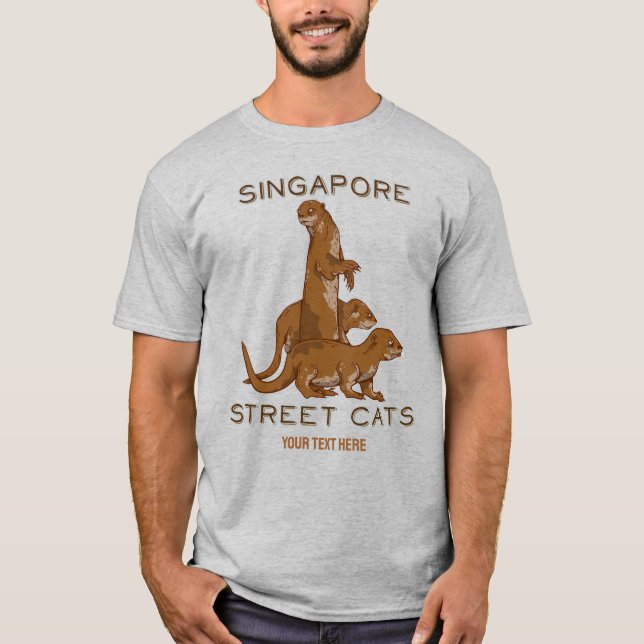 Camiseta Sea Otters em Singapura (Frente)