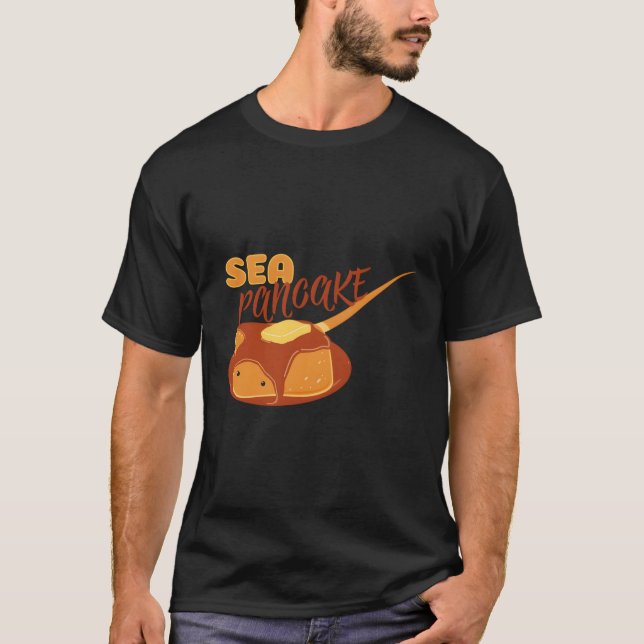 Camiseta Sea Pancake Funny Manta Ray Stingray Comida Para C (Frente)