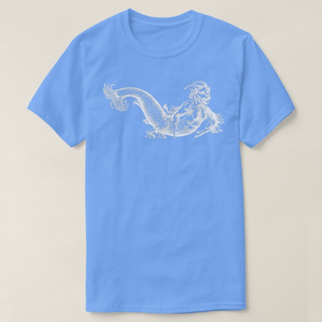 Camiseta Sea Satyr Hybrid Monster White (Frente do Design)