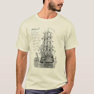 Camiseta Sea Shanty Whiskey O with Vintage Ship