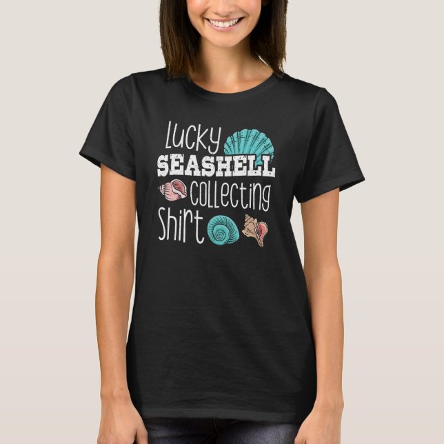 Camiseta Sea Shell Hunter Lucky Seashell Collecting (Frente)