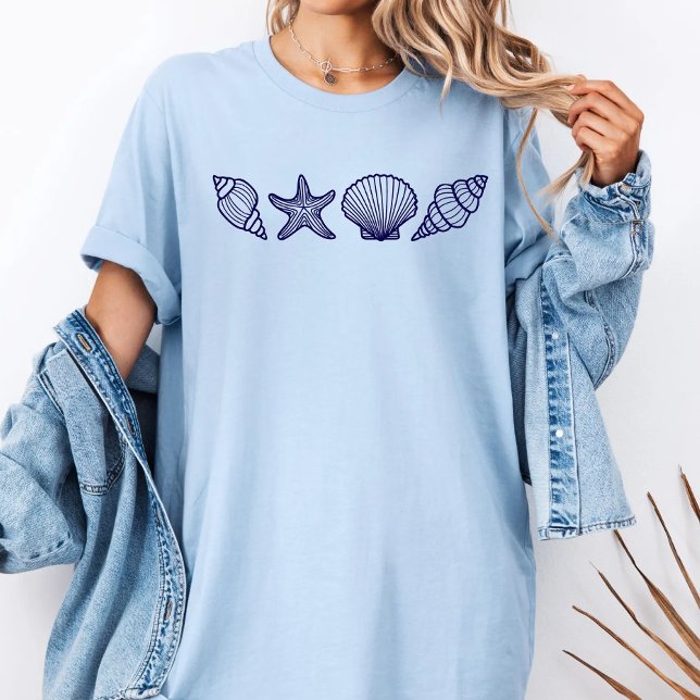 Camiseta Sea Shell Summer Woman (Criador carregado)