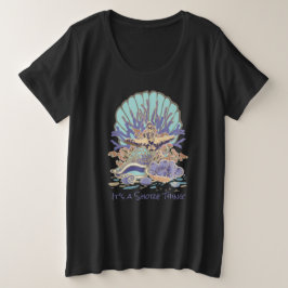 Camiseta Sea Shore Beach Vibe Teal and Purple T Shirt