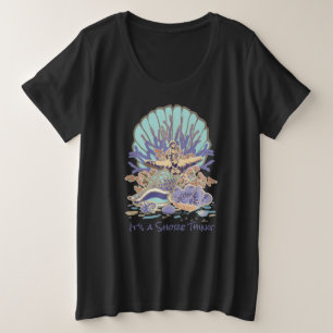 Camiseta Sea Shore Beach Vibe Teal and Purple T Shirt
