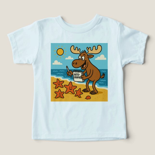 Camiseta Sea Star Superstar – Celebrity Beach Tee for Kids (Design frontal)