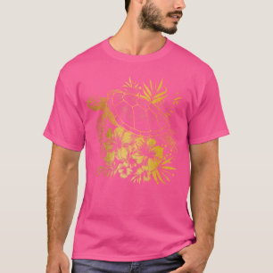 Camiseta Sea Turtle Hawaii Flowers Hawaii Scuba Diving Di