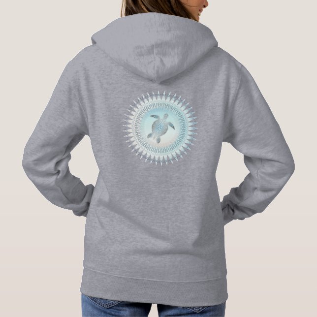 Camiseta Sea Turtle Mandala | Estilo de praia (Verso)