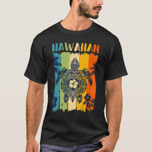 Camiseta Sea Turtle Retro Hawaii Havaii Família Matching V