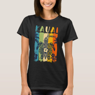 Camiseta Sea Turtle Retro Kauai Hawaii Matando Família Vaca