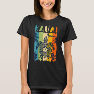 Camiseta Sea Turtle Retro Kauai Hawaii Matando Família Vaca