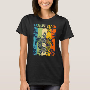 Camiseta Sea Turtle Retro Ormond Beach Flórida Vacat