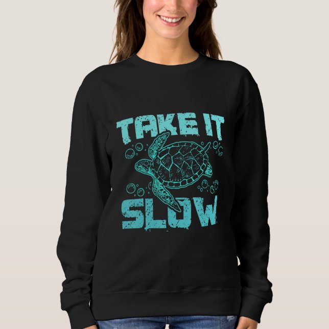 Camiseta Sea turtle take it slow (Frente)