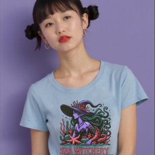 Camiseta Sea Witchery Octopus Siren Beach
