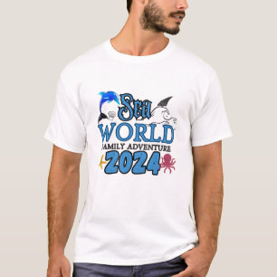 Camiseta Sea World Family Adventure 2024, férias familiares
