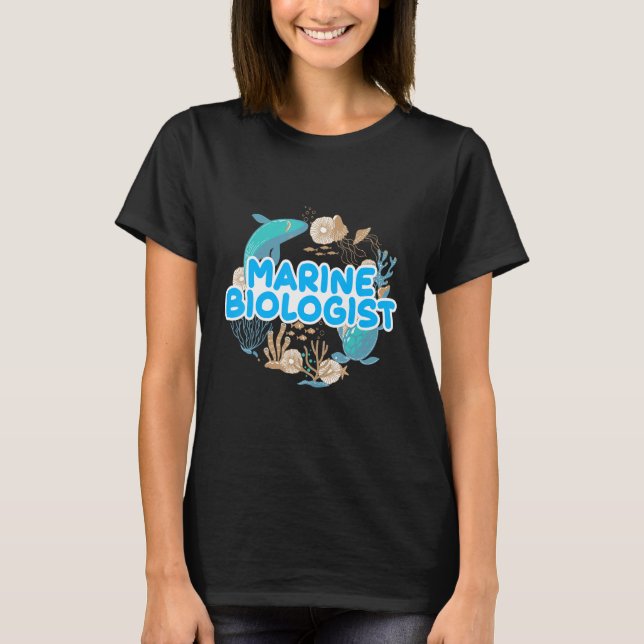Camiseta Sea Zoologist Ocean Student Science Marine Biologi (Frente)