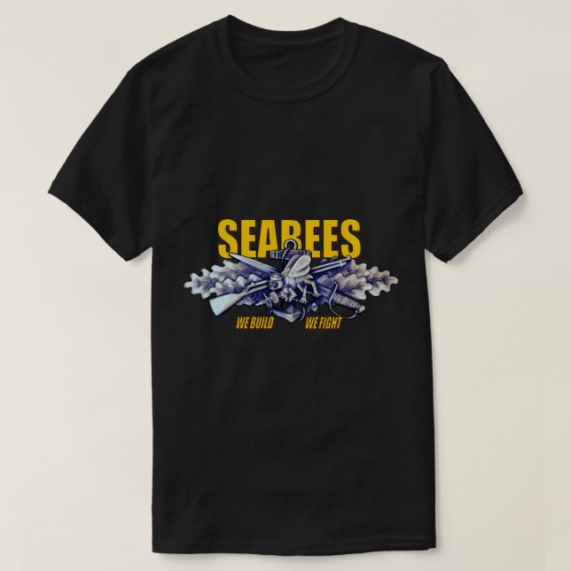 Camiseta SEABEES Construção e luta (Frente do Design)