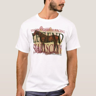 Camiseta Seabiscuit - legenda de competência do puro-sangu