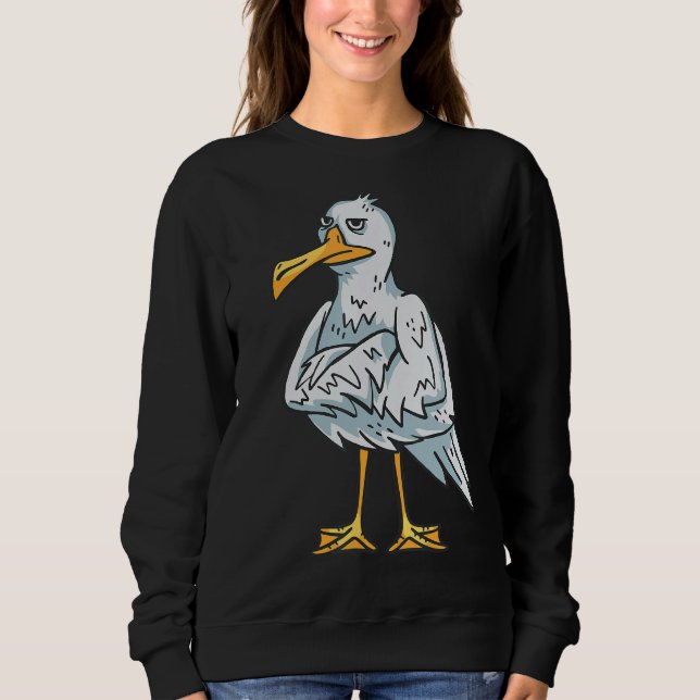 Camiseta Seagull com raiva do pássaro do mar (Frente)