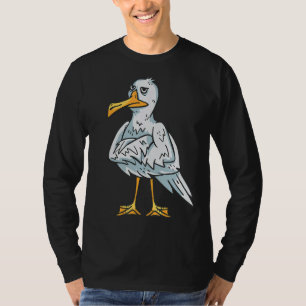Camiseta Seagull com raiva do pássaro do mar