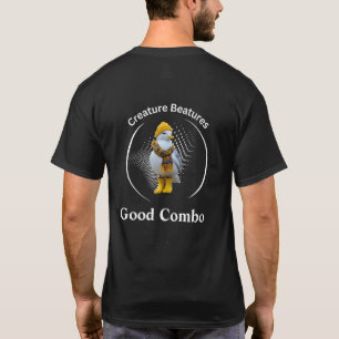 Camiseta Seagull em Boots Amarelos   Costal Beach Humor