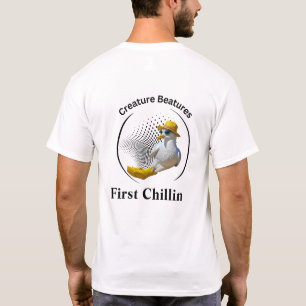 Camiseta Seagull em Boots Amarelos   Costal Beach Humor