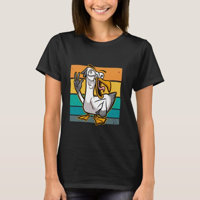 Camiseta Seagull humorous bird lover funny artwork beach ca (Frente)