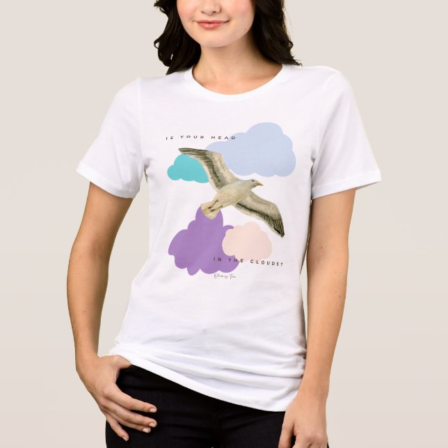 Camiseta Seagull in the Clouds  (Frente)