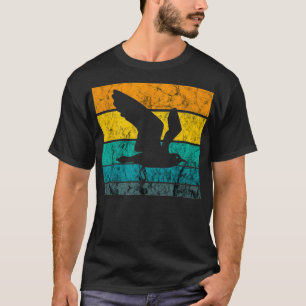 Camiseta Seagull Voando Vintage Retro Harbor Albatros Beac