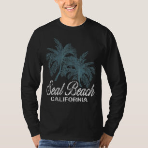 Camiseta Seal Beach California Duas Grandes Palmas