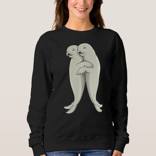 Camiseta Seal Sea Lion Seals Meninas Meninas Meninas Mulher (Frente)