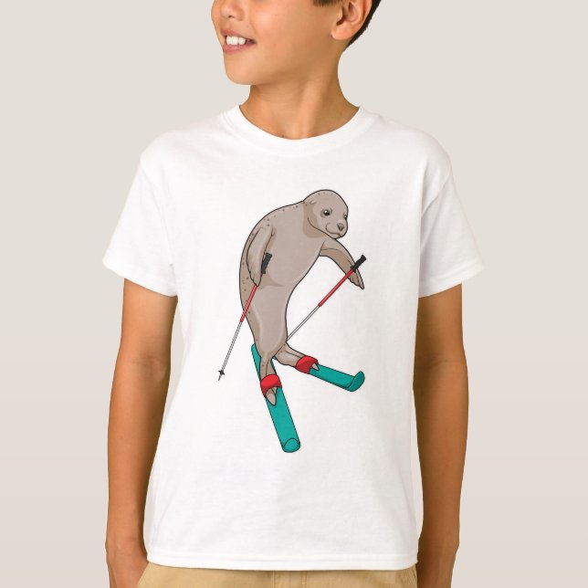 Camiseta Seal Skier Ski (Frente)