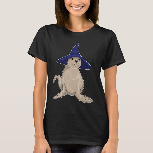 Camiseta Seal Witch Hat (Frente)