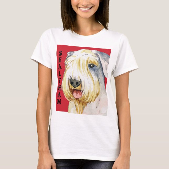 Camiseta Sealyham Terrier Color Block (Frente)