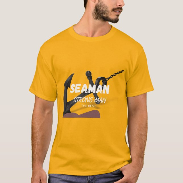 Camiseta Seaman Strong Man And Anchor (Frente)