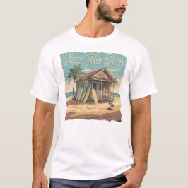 Camiseta Seas O Dia Da Vintage Surf Shack Art