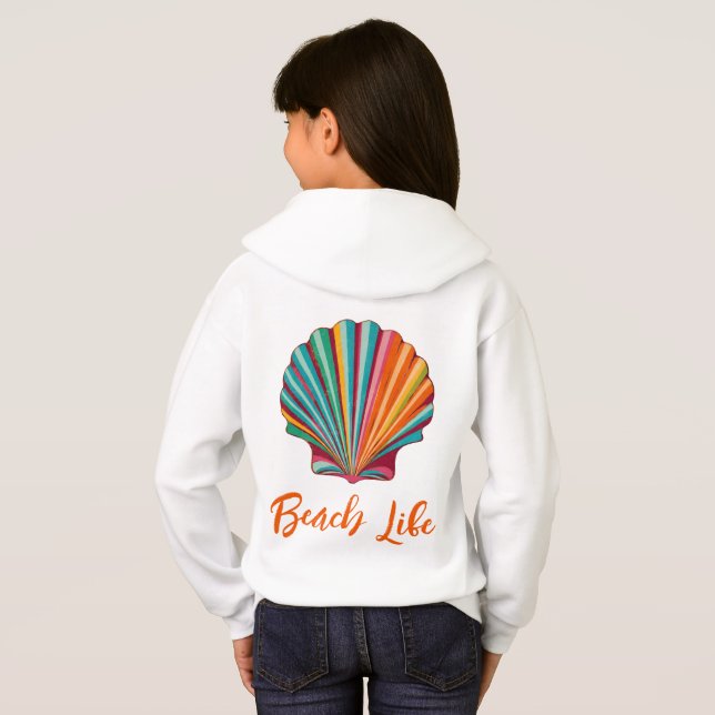 Camiseta Seashell Beach Life (Parte Traseira Completa)