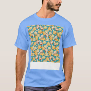 Camiseta Seashell Seamless Patterno Sea Shell Clam Beach Se