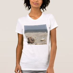 Camiseta Seashells na areia pelo mar